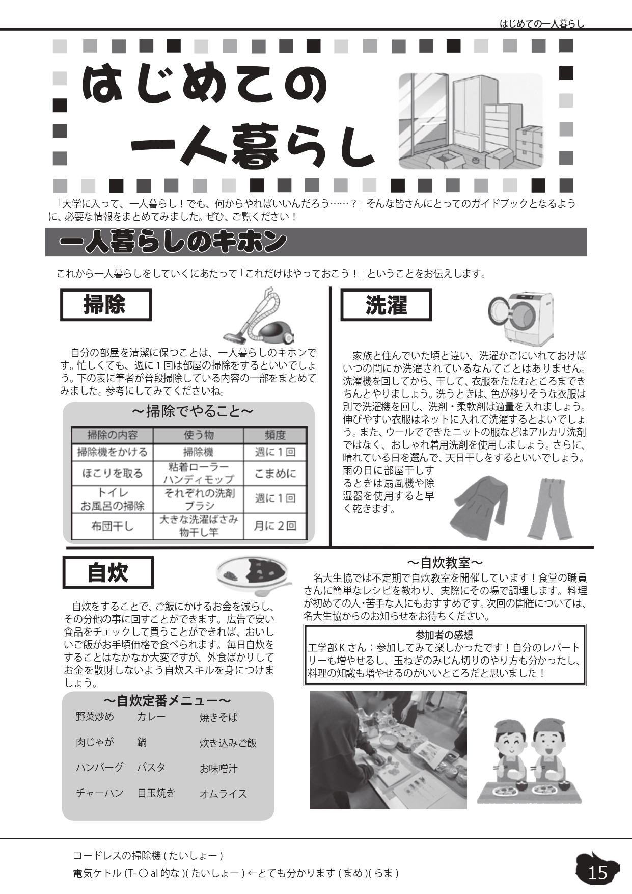 はじめての一人暮らし